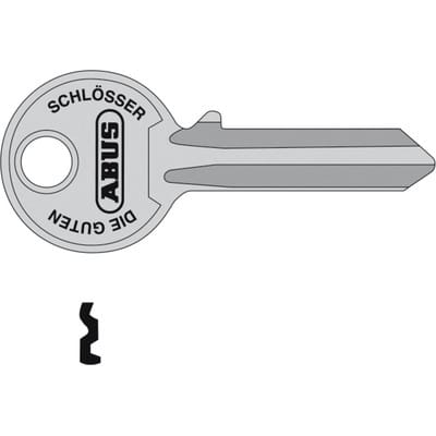 Schlüsselrohling, C83R, rund, Messing neusilber