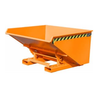 Kippbehälter mit Abrollsysstem, 1260x1570x835mm, orange