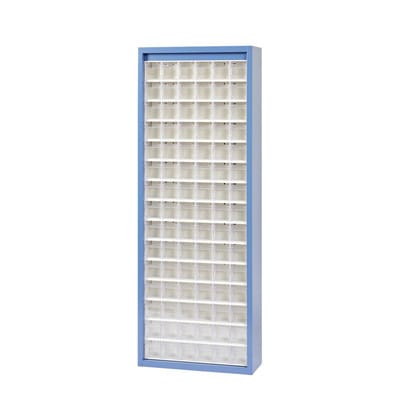 MultiStore Magazin-Schrank 90 Fächer 665 x 250 x 1800mm Stahlblech/PS