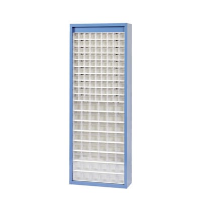 MultiStore Magazin-Schrank 138 Fächer 665 x 250 x 1800mm Stahlblech/PS