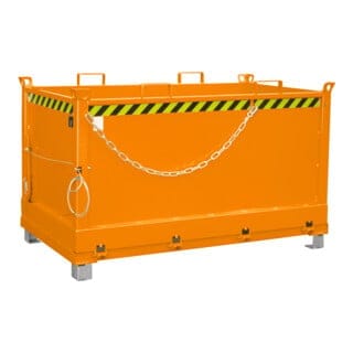Klappbodenbehälter FB 1500, lackiert orange RAL 2000