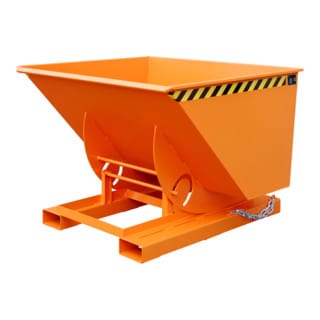 Kippbehälter Abrollsystem 1m³, 1420 x 1560 x 1070, lackiert orange
