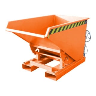 Kippbehälter mit Abrollsystem, 1260x770x835mm, orange