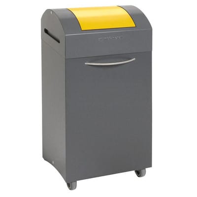 Wertstoffbehälter 60 l grau/gelb