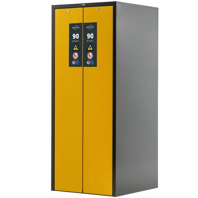 Sicherheitsschrank V-Line 819 x860 x 1966mm, RAL 1004/7035, 8 Fachböden