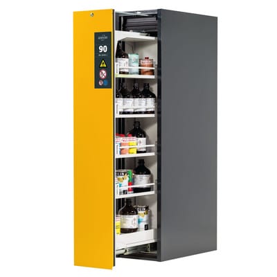 Sicherheitsschrank V-Line 449 x860 x 1966mm, RAL 1004/7035, 4 Fachböden