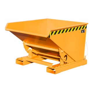 Kippbehälter mit Abrollsystem, 1260x1070x835mm, orange