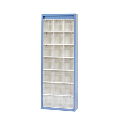 MultiStore Magazin-Schrank 21 Fächer 665 x 250 x 1800mm Stahlblech/PS