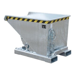 Kippbehälter mit Abrollssystem, 1260x770x835mm, verzinkt