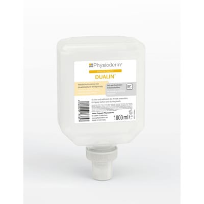 DUALIN® Hautschutzcreme parfümiert für wechselnde Arbeitsstoffe 1L Nept.-Flasche