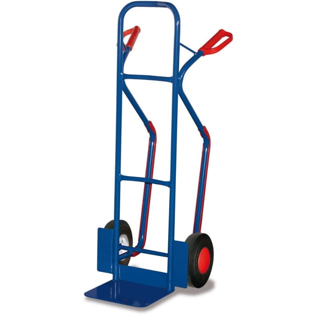 Getränkekarre 250kg mit Kufen, Schaufel 250 x 350mm Vollgummireifen