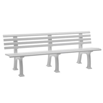Bank Mod. Juist 4 Sitzer weiß 200 cm