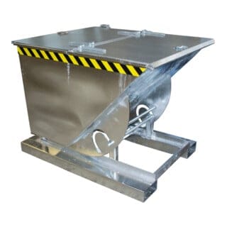 Kippbehälter Abrollsystem 0,75m³, 1420 x 1190 x 1070, verzinkt