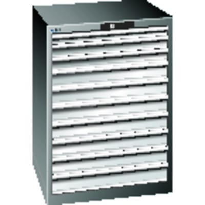 Schubladenschrank blau H1000, 10 Schubladen