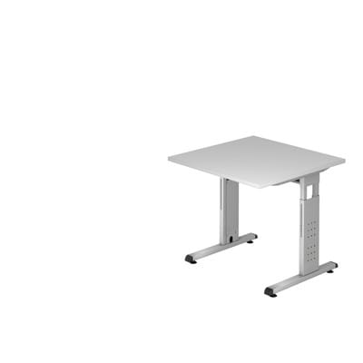 Schreibtisch grau 80x80x72 cm