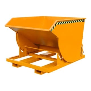 Kippbehälter 1,5m³, 1760 x 1560 x 1270, lackiert orange