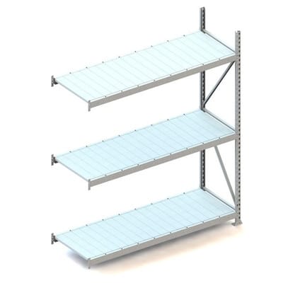 MINI-RACK AR 2200 x 1800 x 650mm verzinkt kpl. mit Stahlpaneele mit 3 Böden