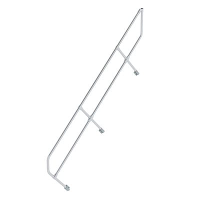 Handlauf Aluminium für Treppe 45° Stufenanzahl 10
