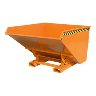 Kippbehälter mit Abrollsystem, 1720x1570x1103mm, orange
