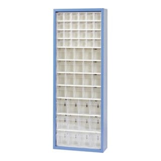 MultiStore Magazin-Schrank 56 Fächer 665 x 250 x 1800mm Stahlblech/PS