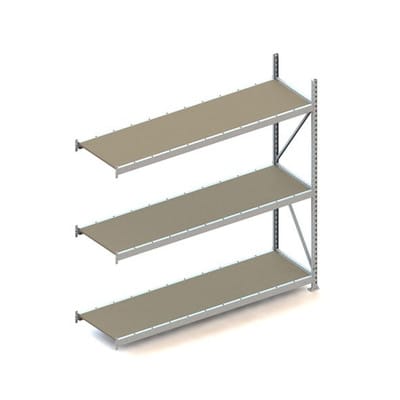 MINI-RACK AR 2200 x 2200 x 650mm verzinkt kpl. mit Spanplatten mit 3 Böden
