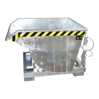 Kippbehälter Abrollsystem 0,3m³, 1140 x 820 x 815mm, verzinkt