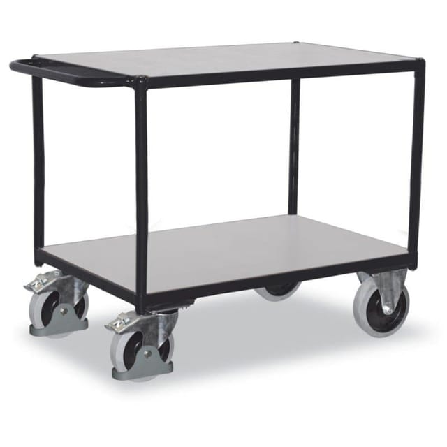 Schwerer ESD Tischwagen 400kg, 2 Ladeflächen à 850 x 500mm