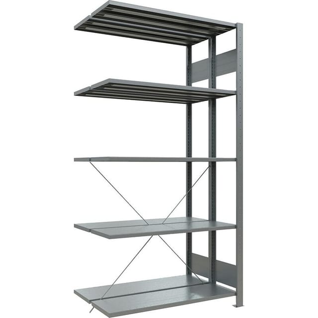 Anbauregal, Doppelregal, Stecksystem 150kg 2000x1000x2x400
