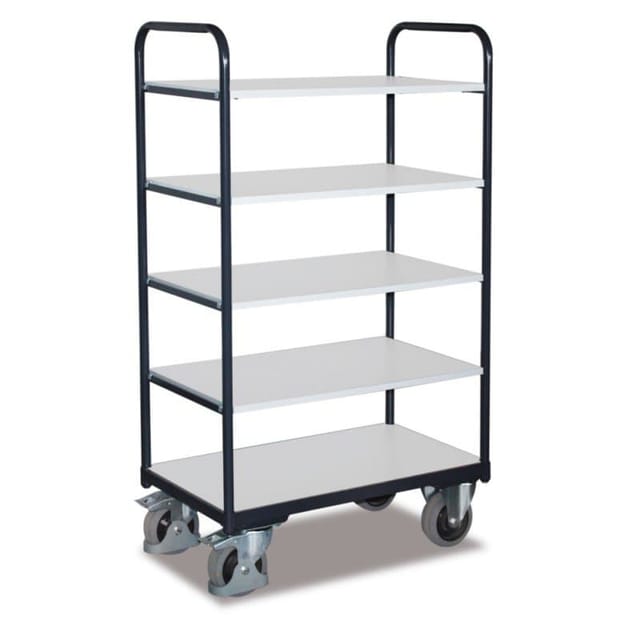 Etagenwagen 250kg hoch, ESD 1060 x 800 x 1524mm, 5 Böden