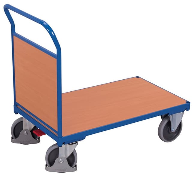 Stirnwandwagen 500kg mit Holzwand, MDF-Platte 1030 x 600mm