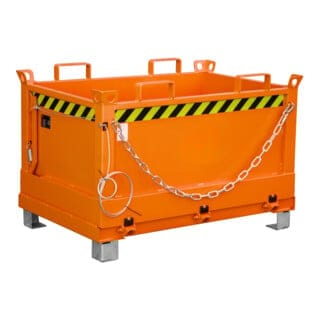 Klappbodenbehälter FB 500, lackiert orange RAL 2000