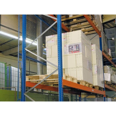 Gitterrückwand blau/verzinkt 2700x1000mm
