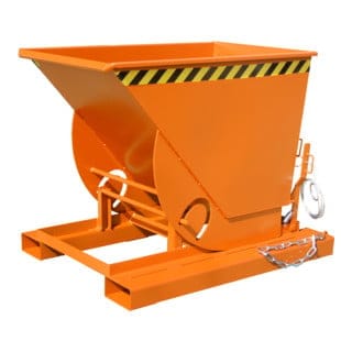 Kippbehälter Abrollsystem 0,5m³, 1420 x 1008 x 1070, lackiert orange