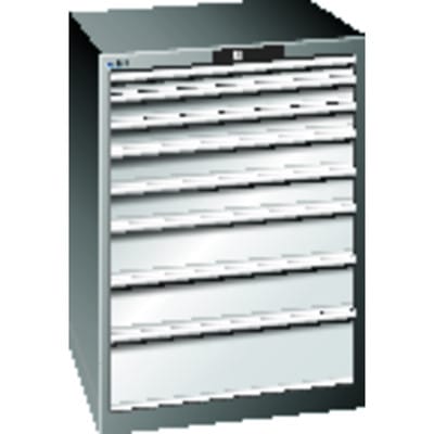Schubladenschrank grau H1000, 8 Schubladen