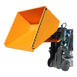 Kippbehälter mit Abrollsystem, 1720x1870x1103mm, orange