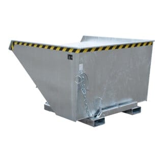 Kippbehälter mit Abrollsystem,1720x1570x1103mm, verzinkt