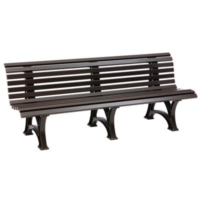 Bank Mod. Borkum 4 Sitzer braun 200 cm