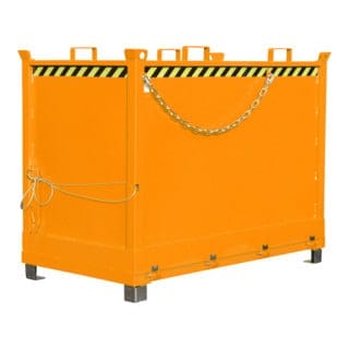 Klappbodenbehälter FB 2000, lackiert orange RAL 2000