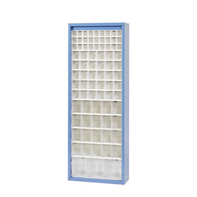 MultiStore Magazin-Schrank 80 Fächer 665 x 250 x 1800mm Stahlblech/PS