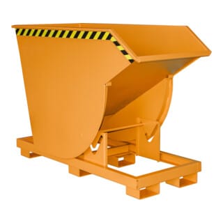 Kippbehälter 0,75m³, 1760 x 820 x 1270, lackiert orange