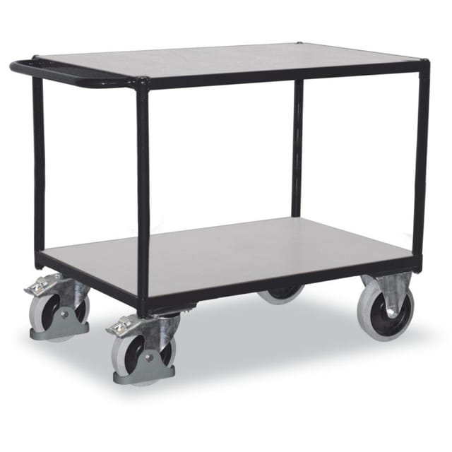 Schwerer ESD Tischwagen 500kg, 2 Ladeflächen à 1200 x 800mm
