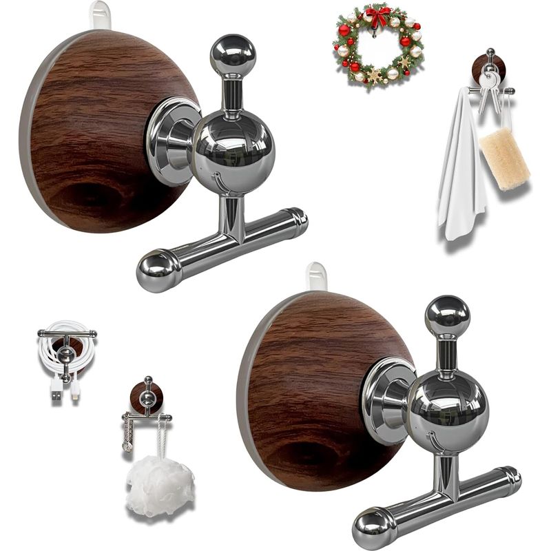 T-förmige Duschhaken Mit Saugnapf – Saugnapf-türkranzhalter, Wiederverwendbare Und Multifunktionale Haken Für Bad, Fenster, Tür, Glas, Küche (bl
