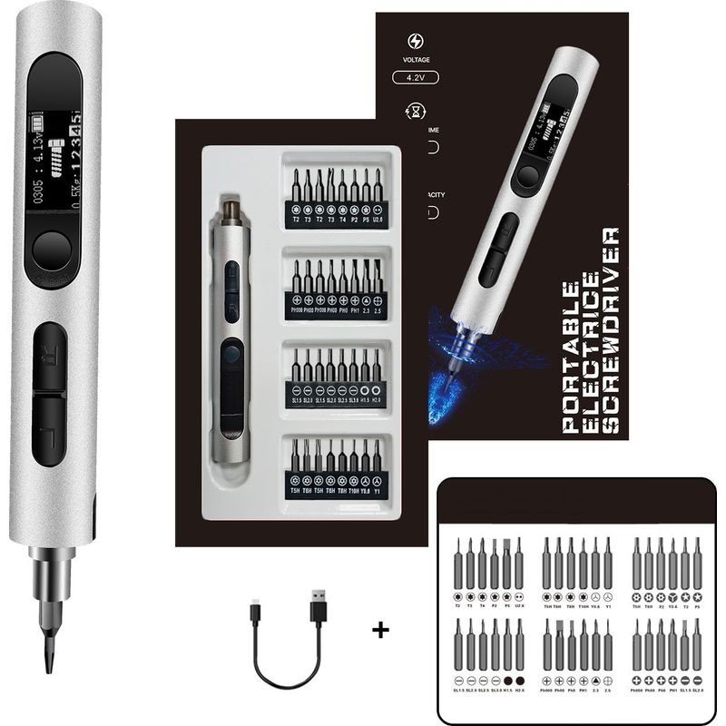 32-in-1 Mini-elektroschraubendreher, Präzisions-akkuschrauber-set Für Die Handy-reparatur