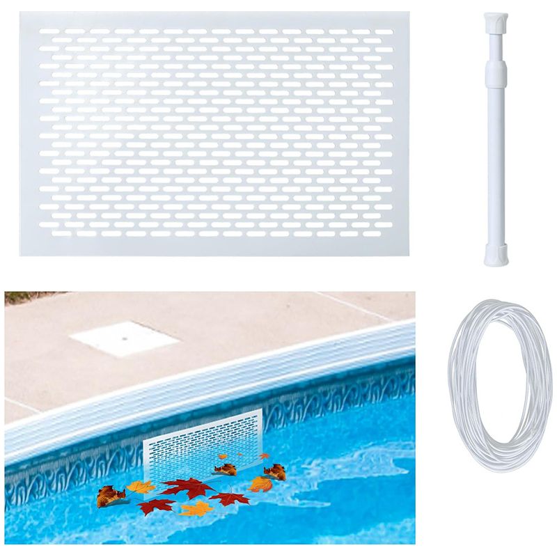 Schutzset Für Schwimmbadskimmer – Federbelastetes Sicherheitsnetzsystem Verhindert Verstopfungen. Abmessungen: 40 × 26 × 3 Cm