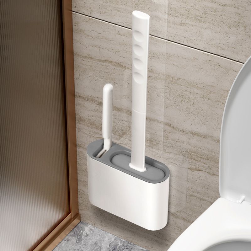 Wc-bürste Und Silikonhalter, Modernes Und Elegantes Design, Leicht Abzuspülen, Mit Wandhalterung, Badezimmeraccessoires, Reinigungsset
