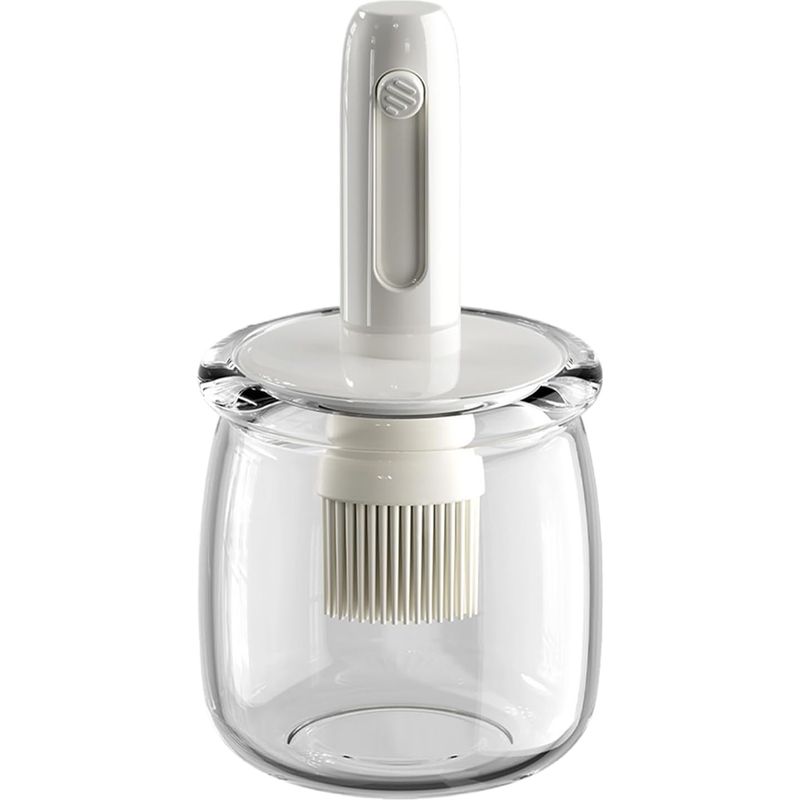 Olivenöl-spenderflasche, Ausziehbarer Speiseölbehälter Mit Bürste, Leicht Zu Reinigen, Grillzubehör Für Zuhause Und Gastronomie, 8,2 X 8,2 X 15,7 Cm