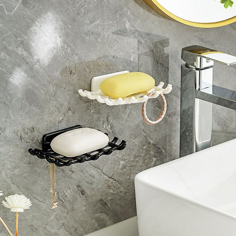 2er-set Wandseifenschalen, Kein Bohren Erforderlich, Selbstklebender Seifenhalter, Kunststoff, Schwammhalter Für Bad Und Küche