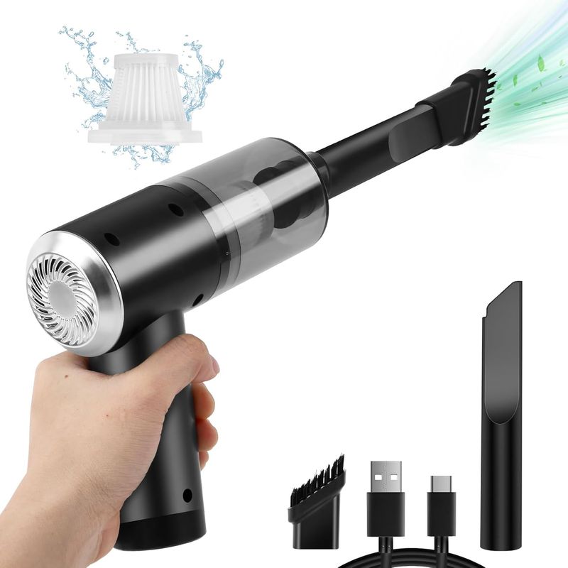 Mini-handstaubsauger, Kabelloser Handstaubsauger Mit Tastenfeld Und Hochleistungsbürstenmotor