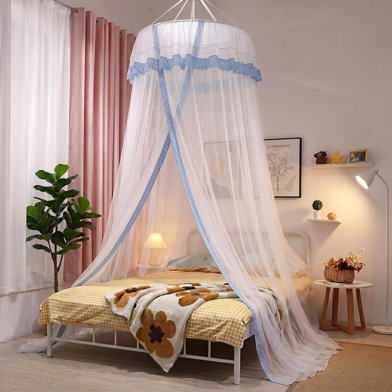 Großes Moskitonetz Für Häuser, Geeignet Für Doppel- Und Einzelzimmer, Extra Groß (1,15 X 2,8 X 11 M), Keine Montage Erforderlich, Ideal Für Camping