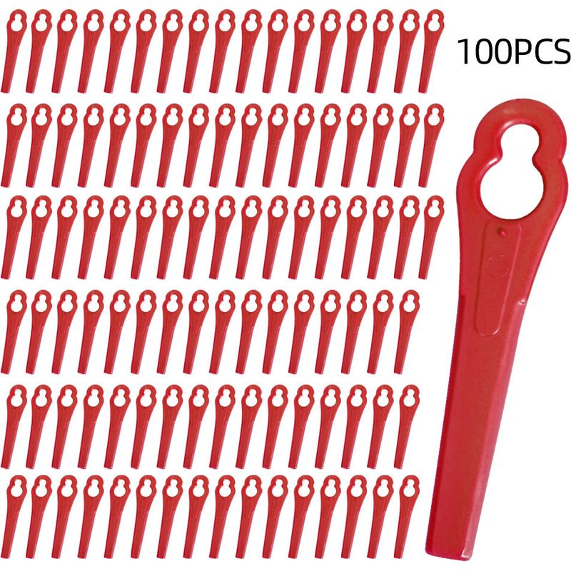 Packung Mit 100 Ersatzklingen, Kompatibel Mit Den Freischneidern Ge-ct 18 Li, Gc-ct 18/24 Li Und Gc-ct 18/24 Li P, Bg-ct 18 Li, Rg-ct 18/1 Li